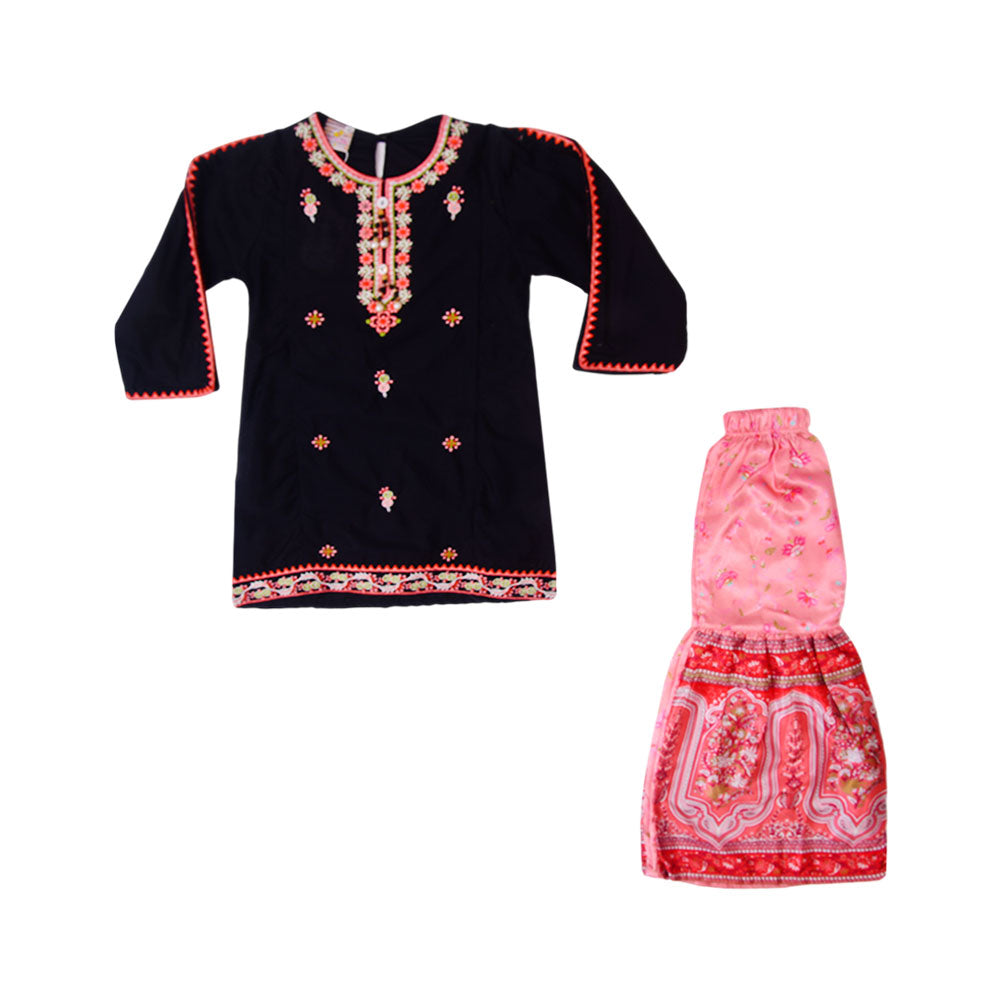 GIRLS 3QTR 2PC BLOUSE SUIT MZS-25 6-7 YEAR 4027