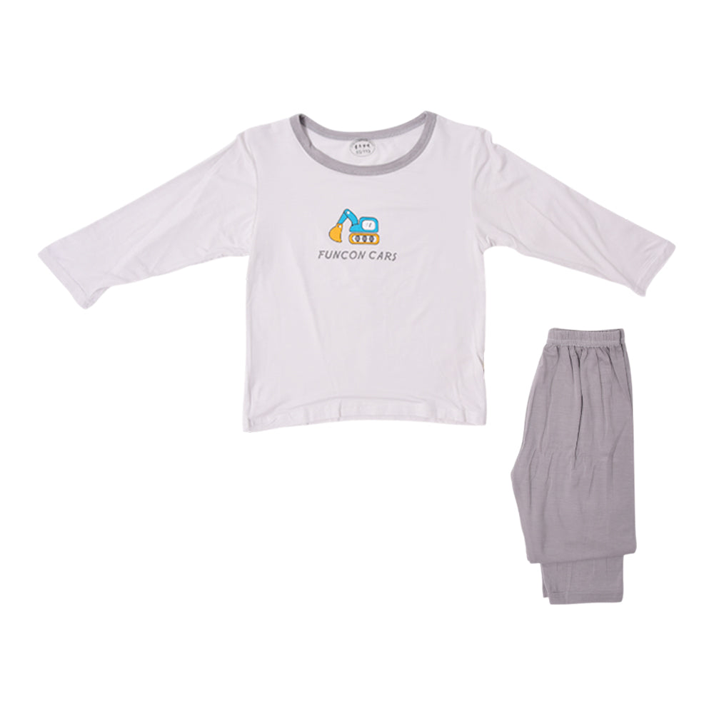 BOYS L/S 2PC PAJAMA SUIT L/W MZS-25 9-12M IE03 W.G