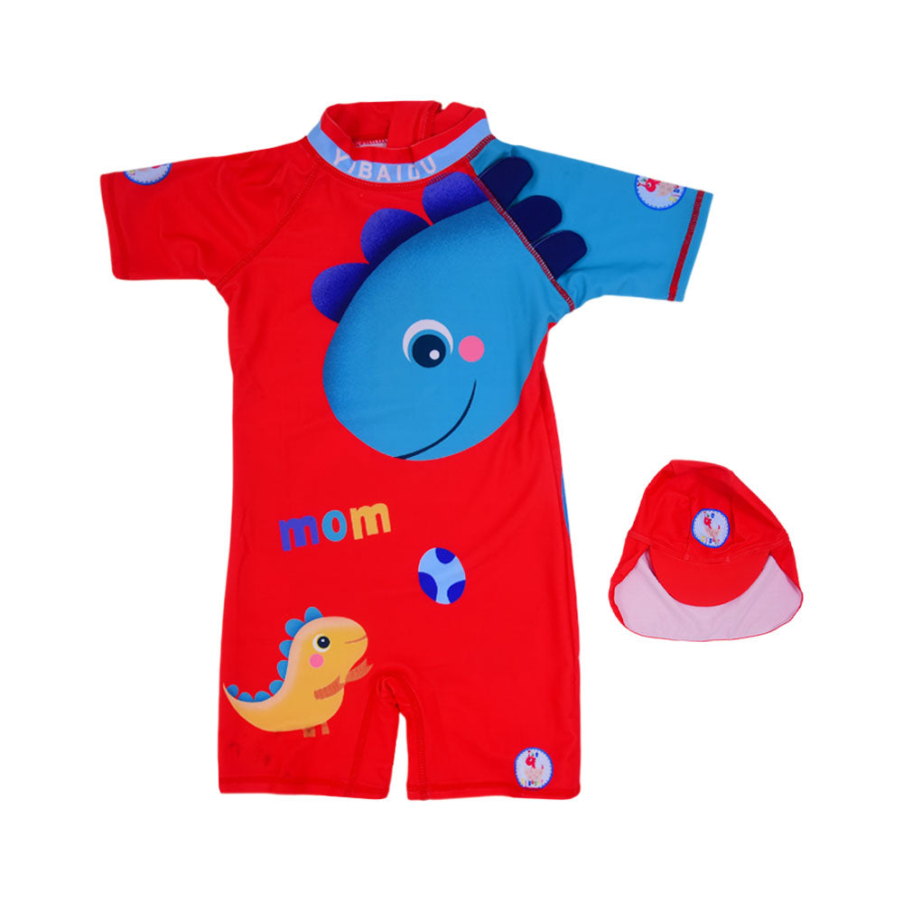 BOYS S/S 2PC SWIMMING COSTUME IR-25 5-6 YEAR SPN7010