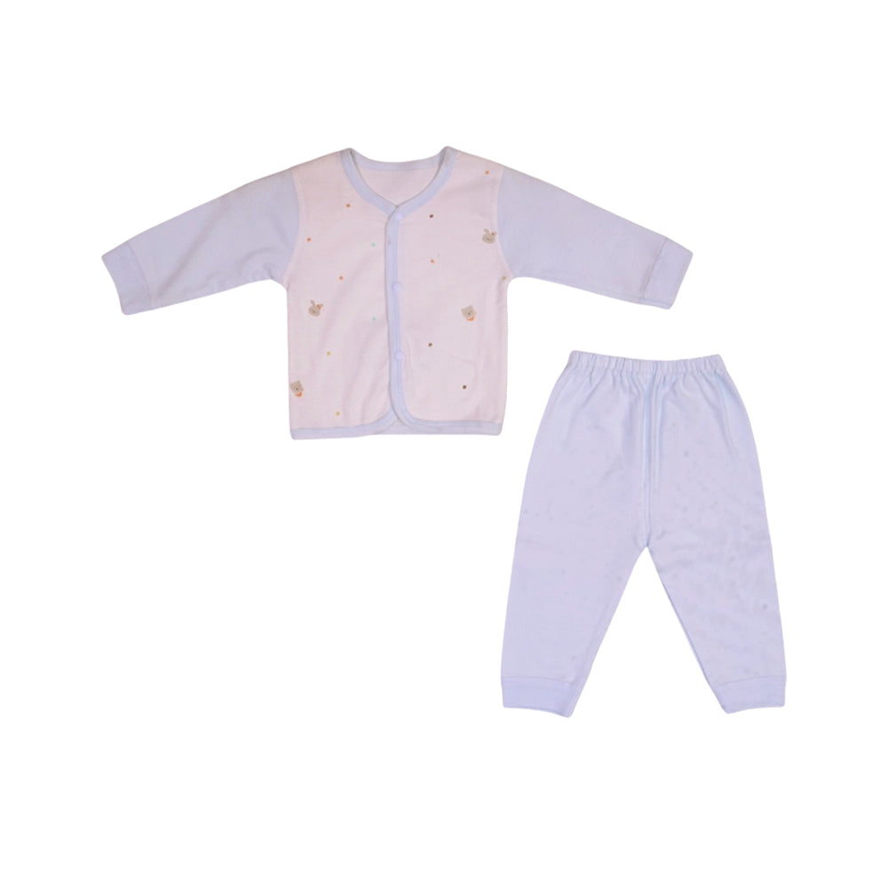 UNISEX L/S 2PC L/W PAJAMA SUIT Y/T MZS-25 0-3M 499