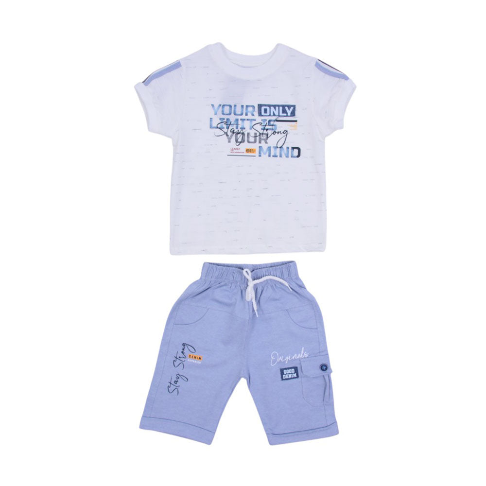 BOY S/S 2PC KNICKER SUIT Y/T MZS-25 18-24M 5062