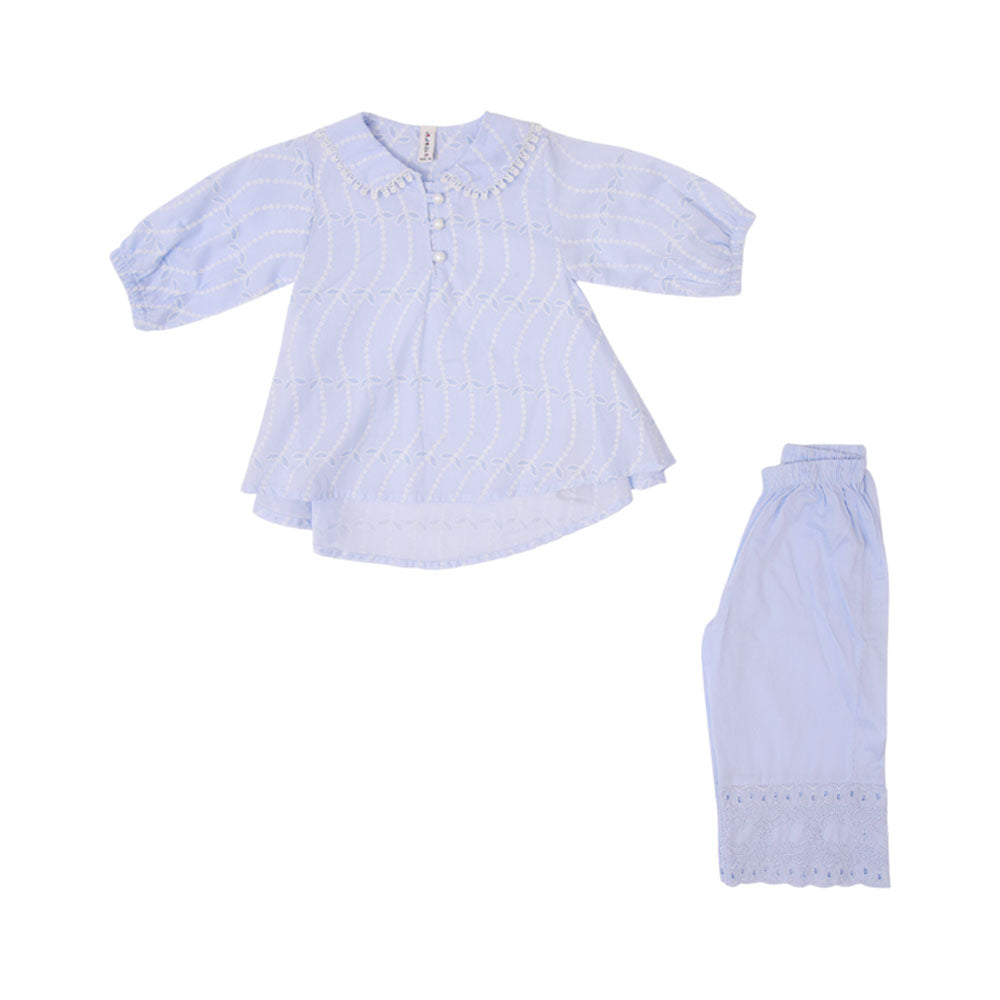 GIRLS S/S 2PC SHALWAR SUIT Y/T MZS-25 12-18M 3219