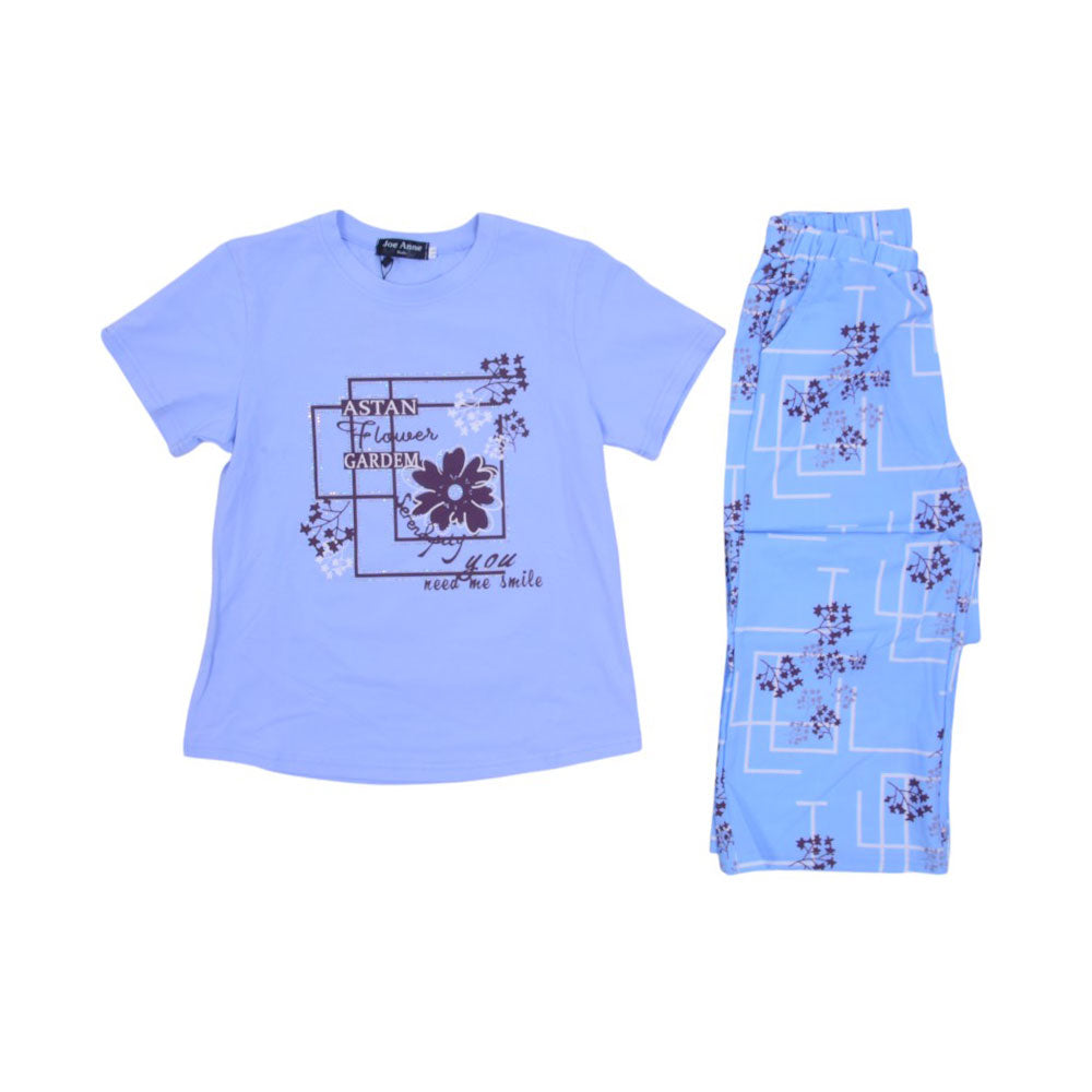 GIRLS S/S 2PC BLOUSE SUIT Y/T MZS-25 7-8 YEAR 37