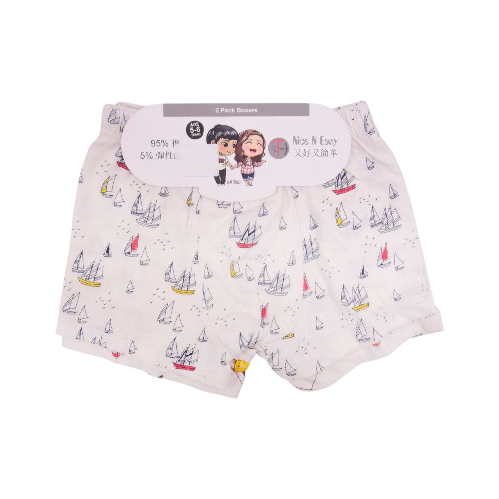 BOY 2PC BOXER NICE&EASY MZS-25 5-6 YEAR