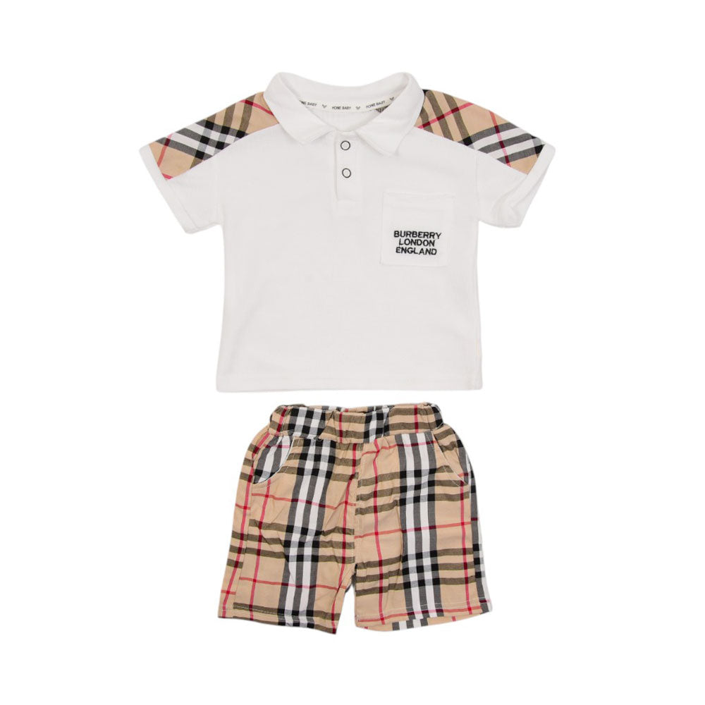 BOY S/S 2PC KNICKER SUIT MZS-25 9-12M 88904 AL/B