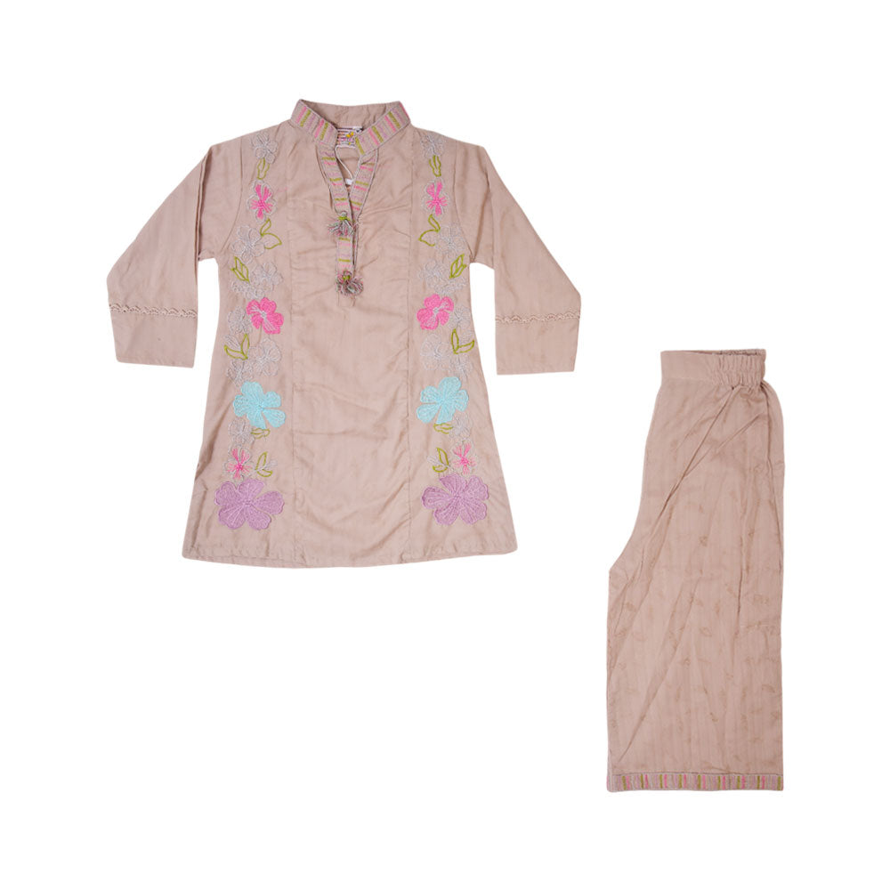 GIRLS 2PC SHALWAR KAMEEZ SUIT MZS-25 5-6 YEAR 4025 AL/B