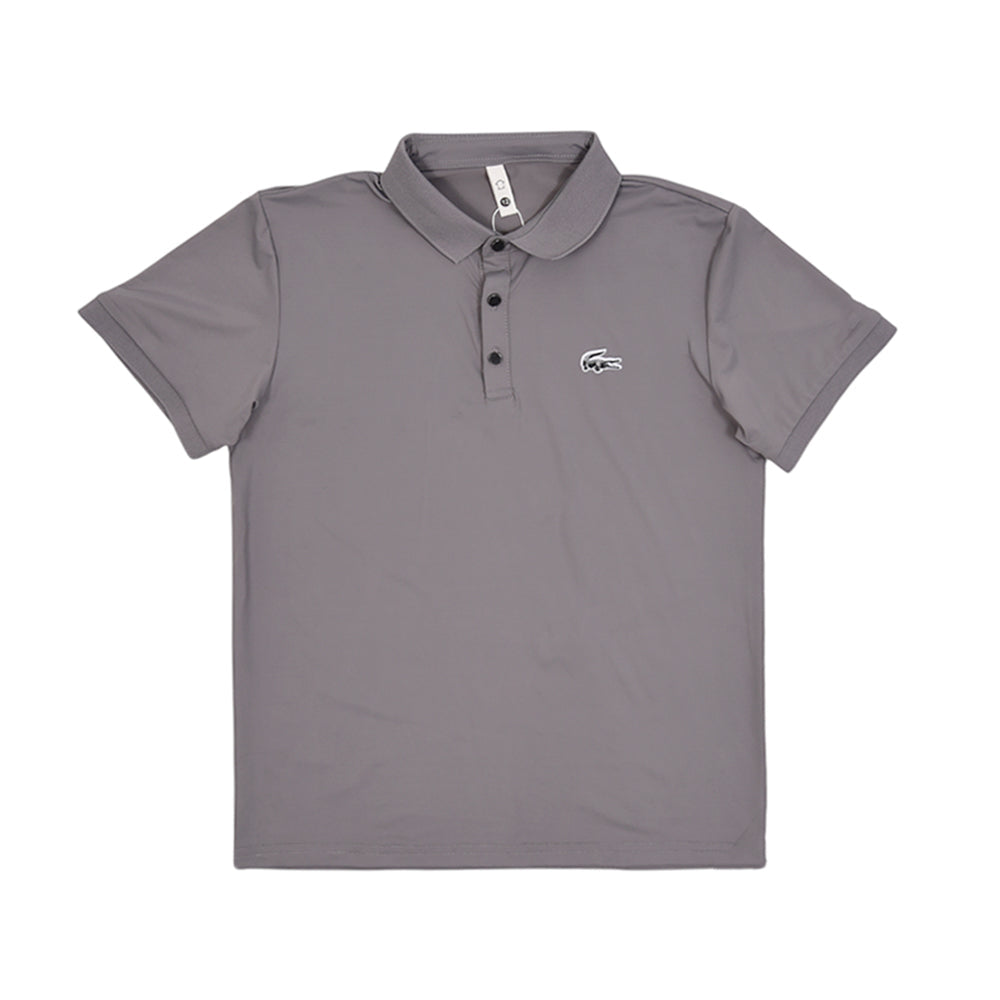 BOY S/S POLO T-SHIRT BRANDED GREY MZS-25 8-9 YEAR 9031 M/G