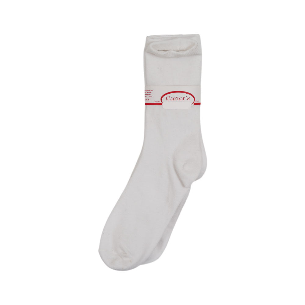 BABY 3PAIR SOCKS PLAIN WHITE NICE&EASY MZS-25 11-14 YEAR 313
