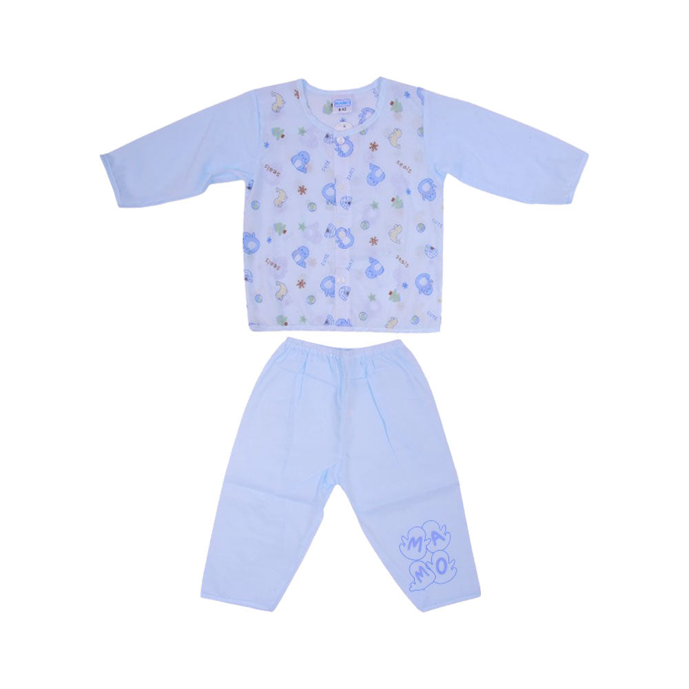 BOYS L/S 2PC PAJAMA SUIT IR-25 6-9M BL701-BL713 THAI