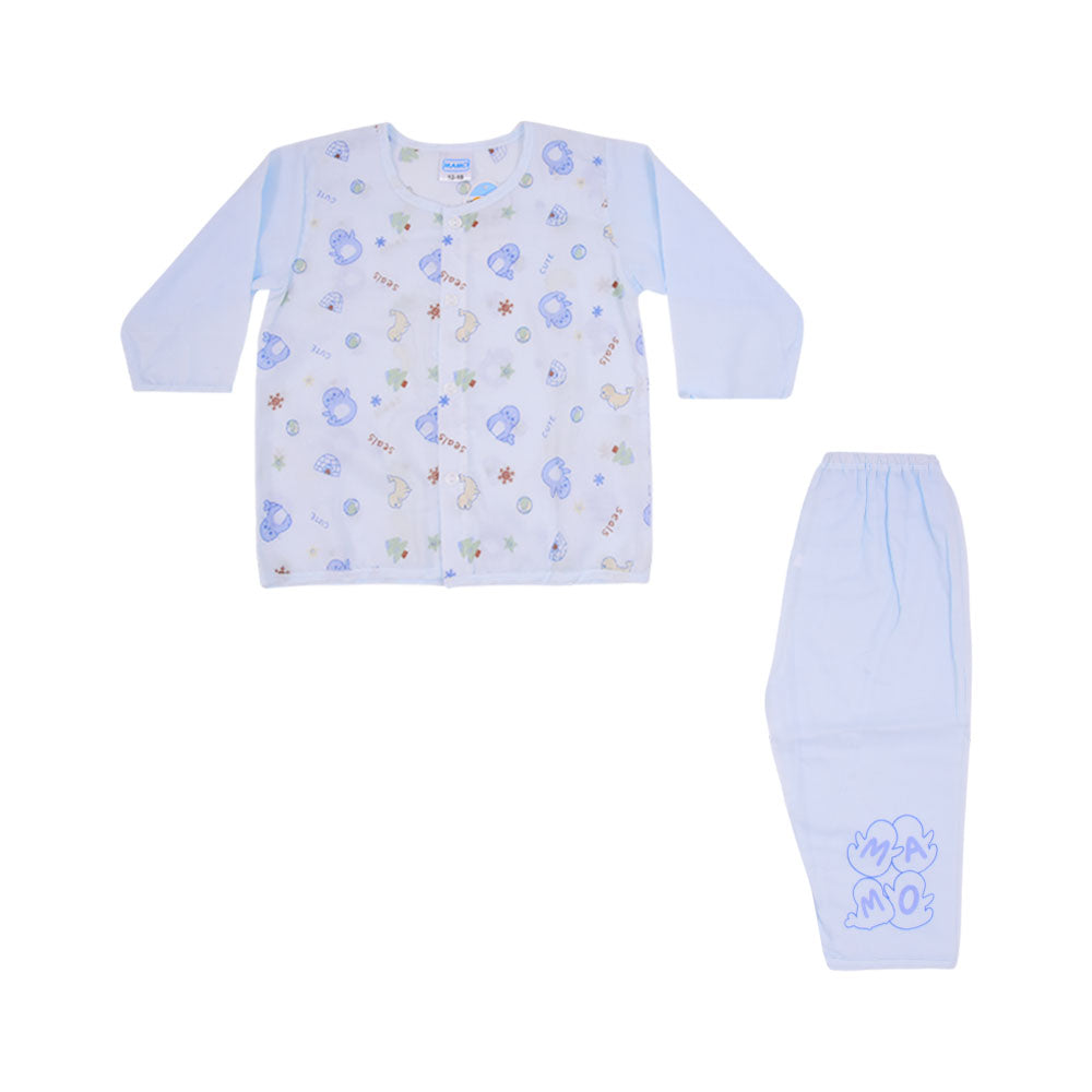 BOYS L/S 2PC PAJAMA SUIT IR-25 12-18M BL701-BL713 THAI