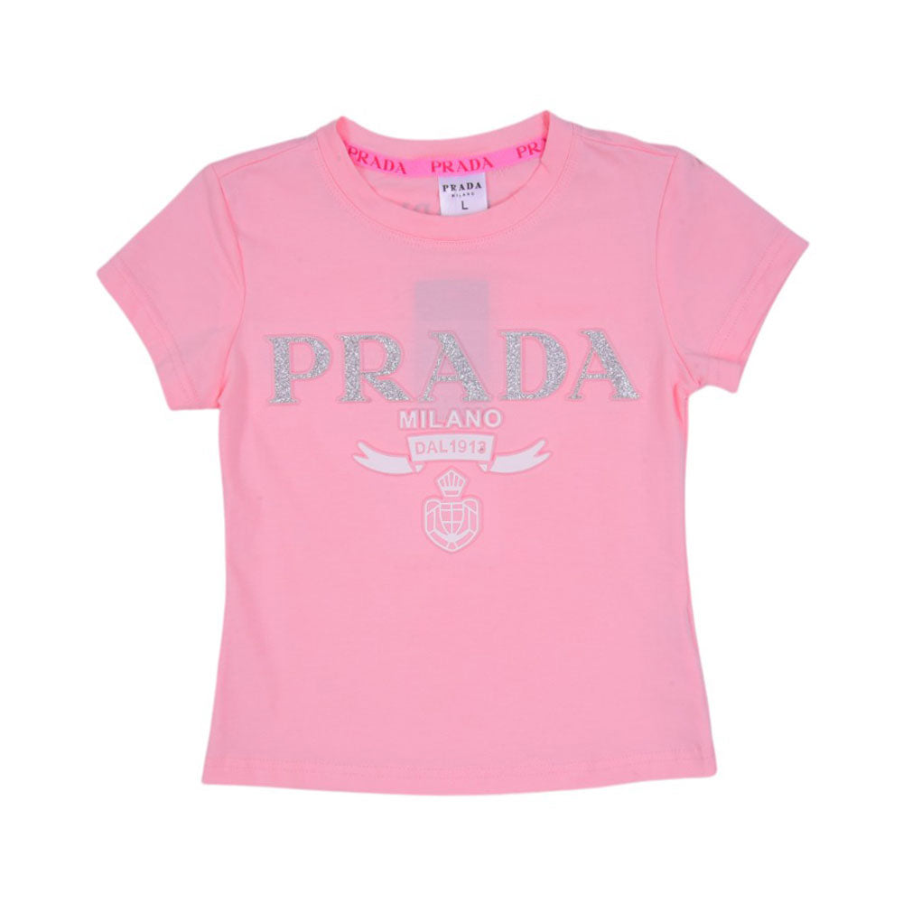 GIRLS S/S BLOUSE BRANDED PINK S-25 3-4 YEAR 749 M.G