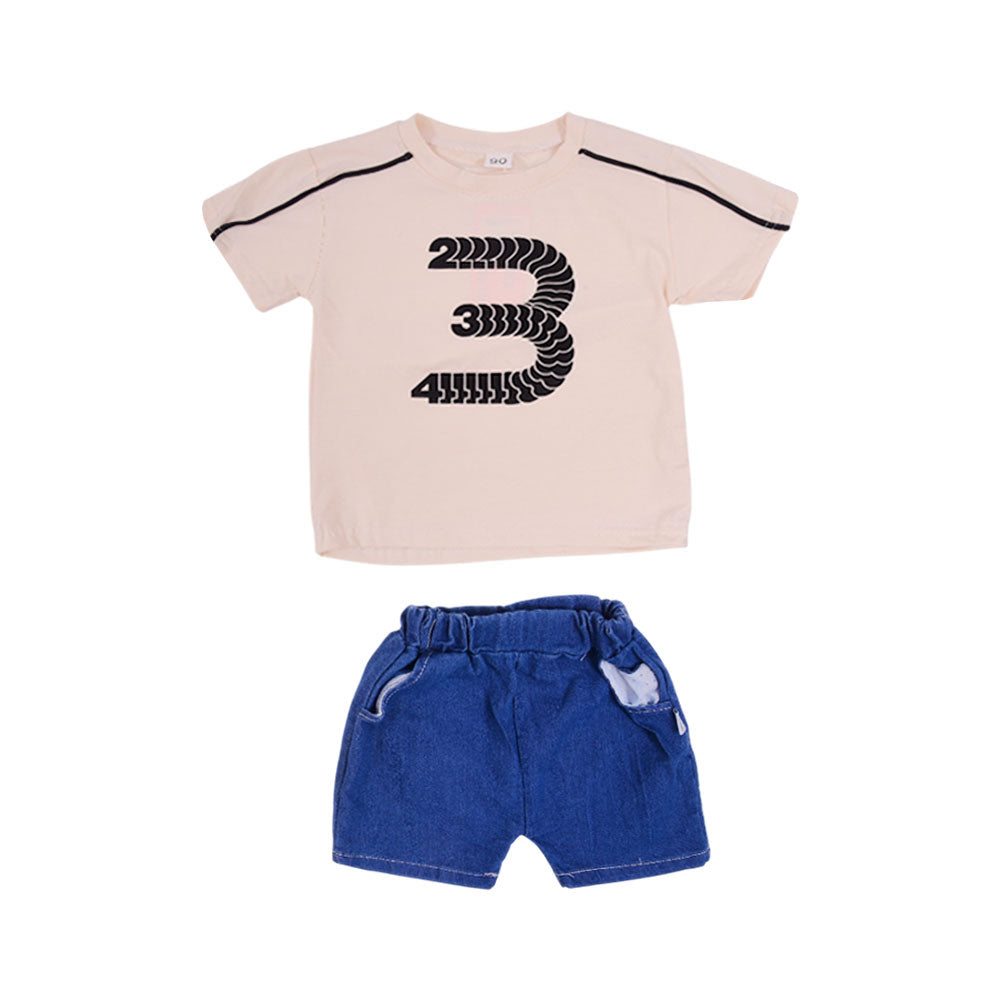 BOYS S/S 2PC KNICKER SUIT AHS-25 12-18M 504 Y.T