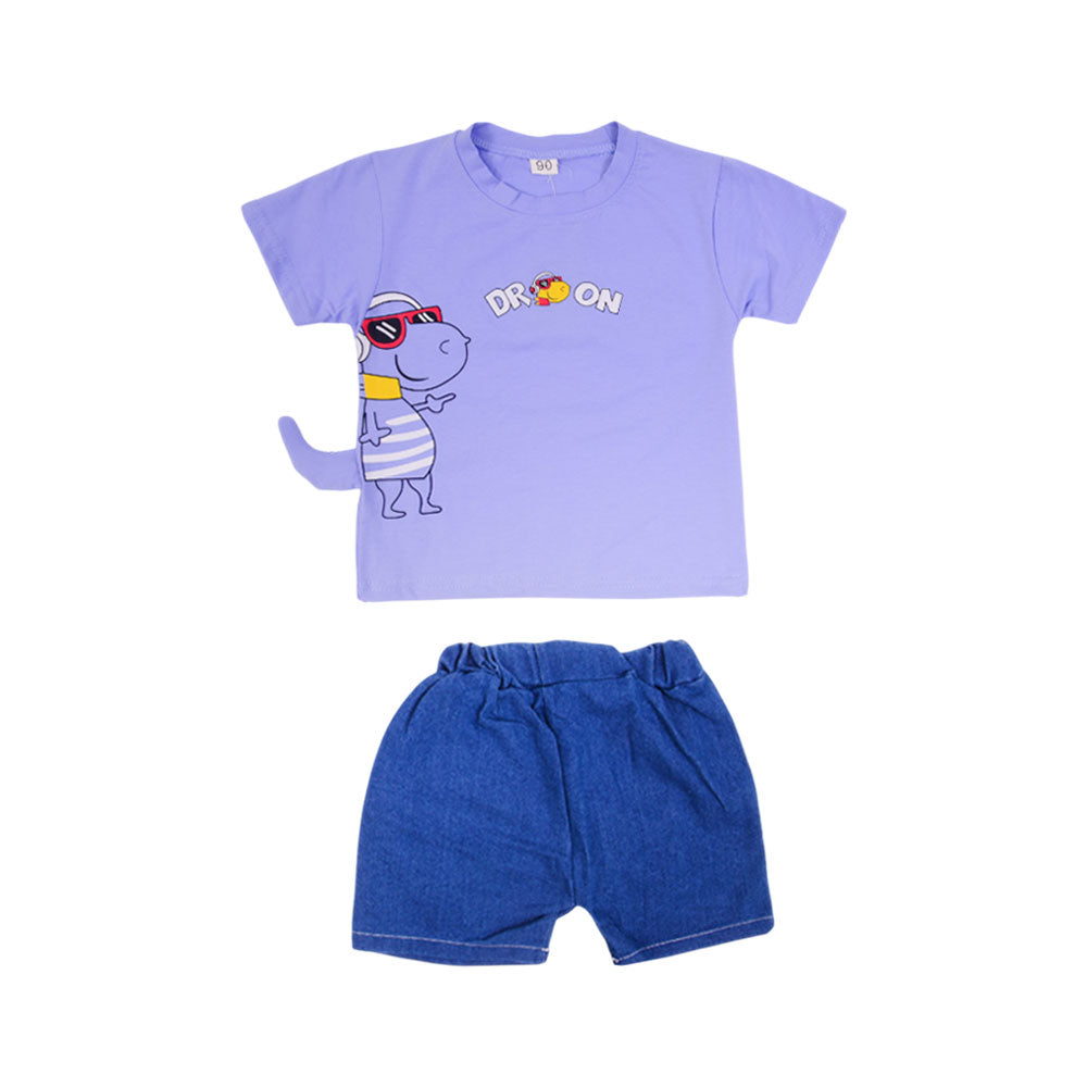 BOYS S/S 2PC KNICKER SUIT AHS-25 12-18M 505 Y.T