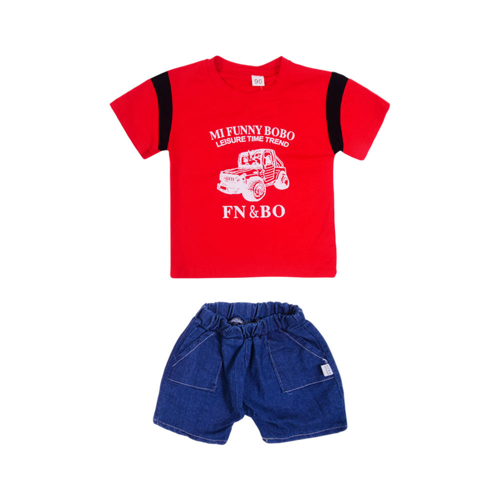 BOYS S/S 2PC KNICKER SUIT AHS-25 12-18M 506 Y.T
