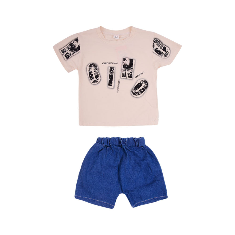 BOYS S/S 2PC KNICKER SUIT AHS-25 2-3 YEAR 507 Y.T