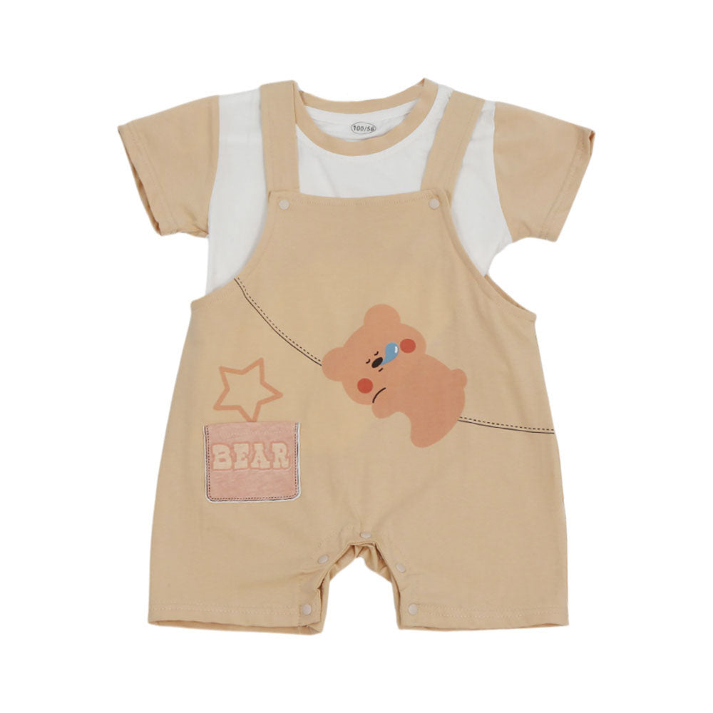 BOYS S/S 2PC ROMPER AHS-25 9-12M 501 Y.T