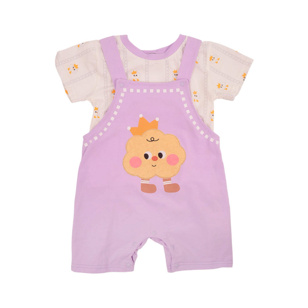 BOYS S/S 2PC ROMPER AHS-25 12-18M 502 Y.T