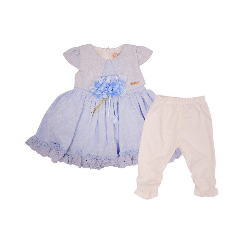 GIRLS S/S 2PC FROCK NZS-25 9-12 M 023