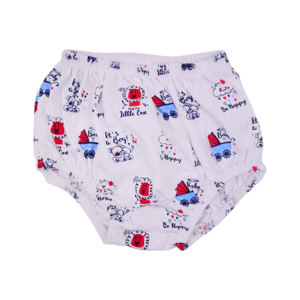 BABY BLENDED PANTY WHITE PRINTED L NZS-25 3-4 YEAR 583 L.J
