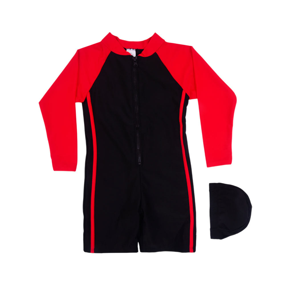 KIDS L/S 2PC SWIMMING COSTUME NZS-25 5-6 YEAR F61922