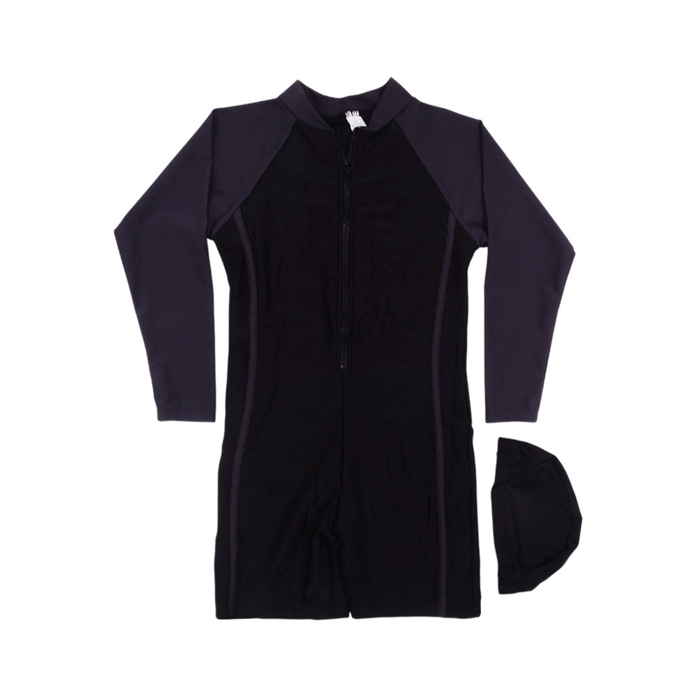 KIDS L/S 2PC SWIMMING COSTUME NZS-25 8-9 YEAR F61922