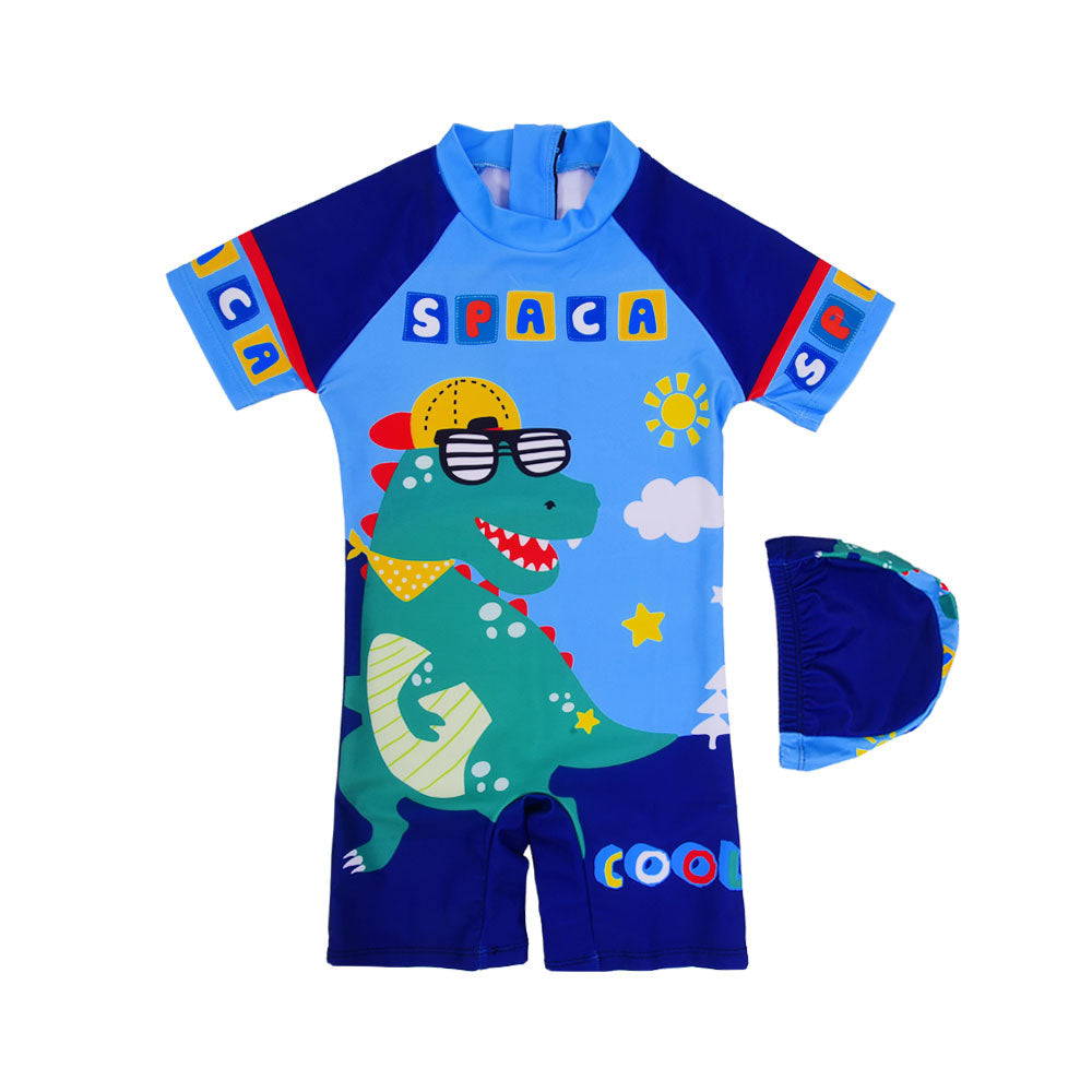 KIDS S/S 2PC SWIMMING COSTUME NZS-25 3-4 YEAR SPN-1852
