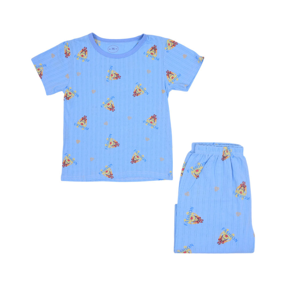 BOY S/S 2PC SLEEPING SUIT NZS-25 3-4 YEAR 001 W.G