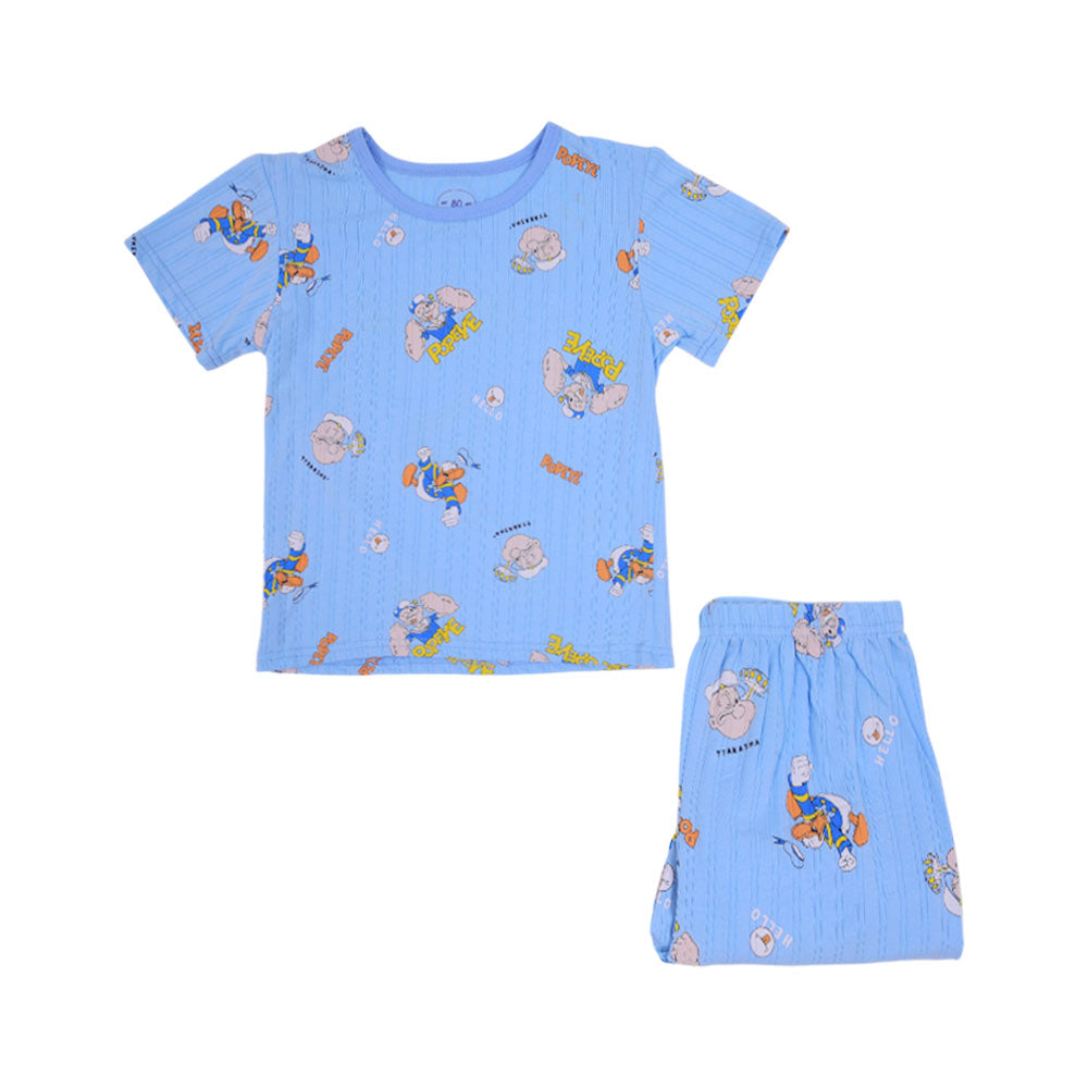 BOY S/S 2PC SLEEPING SUIT NZS-25 4-5 YEAR 001 W.G