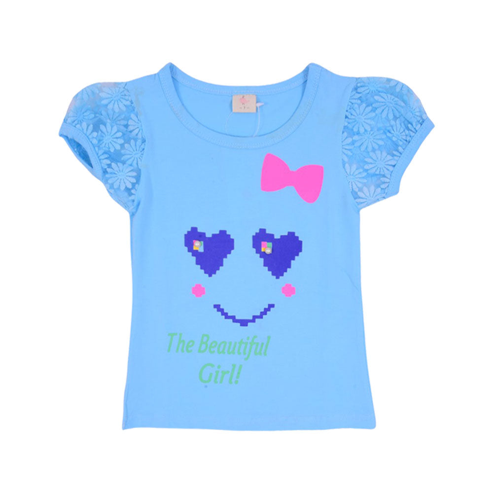 GIRLS S/S BLOUSE NZS-25 3-4 YEAR 02 W.G