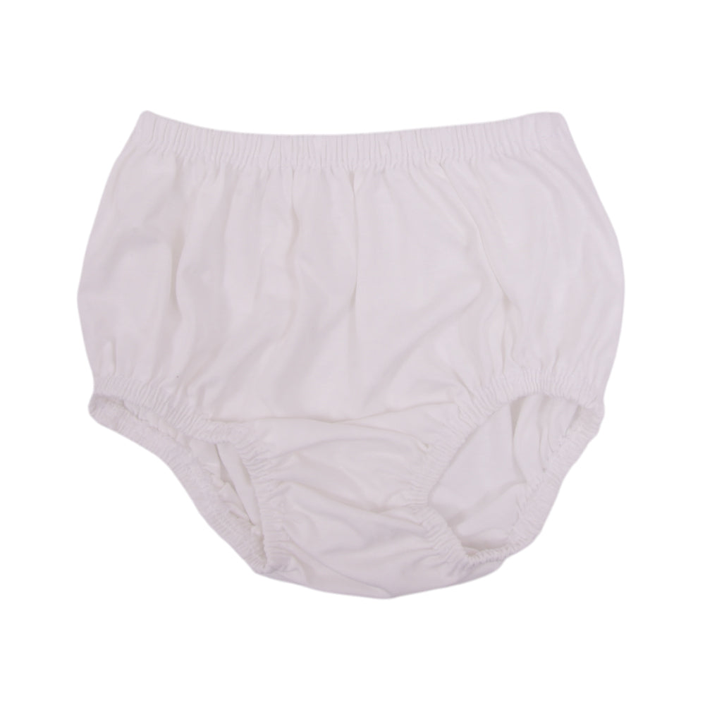 BABY BLENDED PANTY PLAIN WHITE L NZS-25 9-12 M L.J