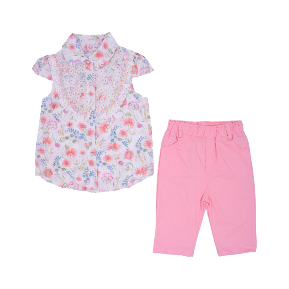 GIRLS CAP/SLV 2PC KNICKER SUIT NZS-25 18-24M 32165 A.G
