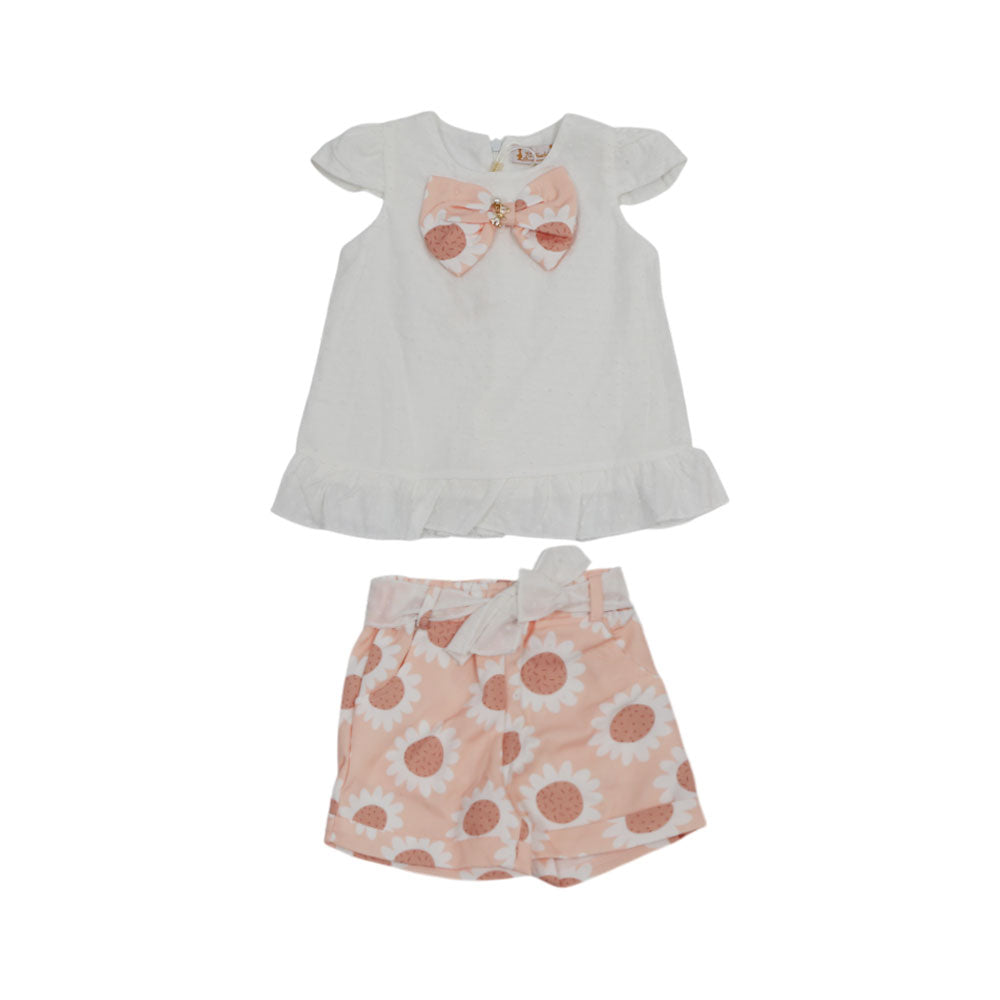 GIRLS CAP/SLV 2PC KNICKER SUIT NZS-25 9-12M 12003 A.G