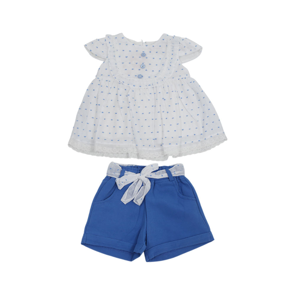 GIRLS CAP/SLV 2PC KNICKER SUIT NZS-25 6-9M 12005 A.G