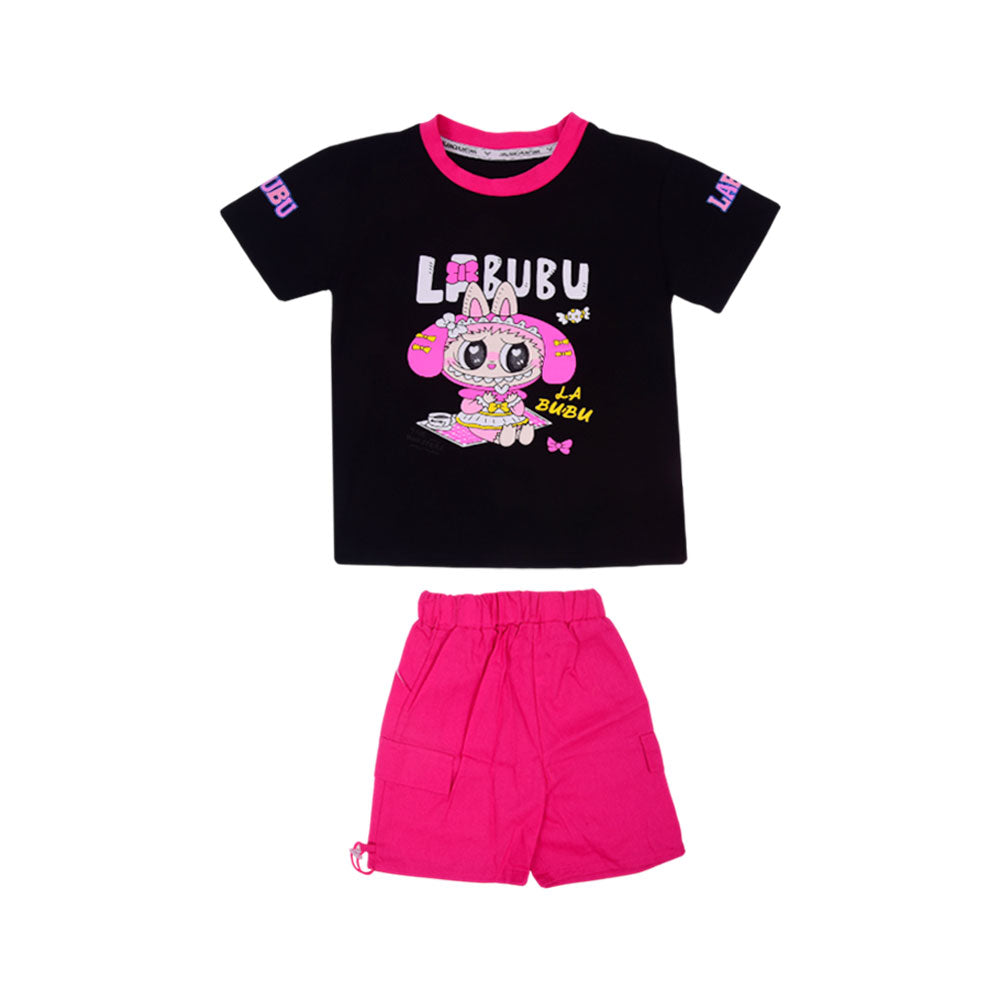GIRLS S/S 2PC KNICKER SUIT LABUBU KIDS NZS-25 18-24M D-7 A.G