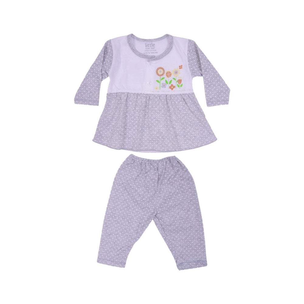 GIRLS L/S 2PC PAJAMA SUIT L/W NZS-25 N.B PSK1 A.G