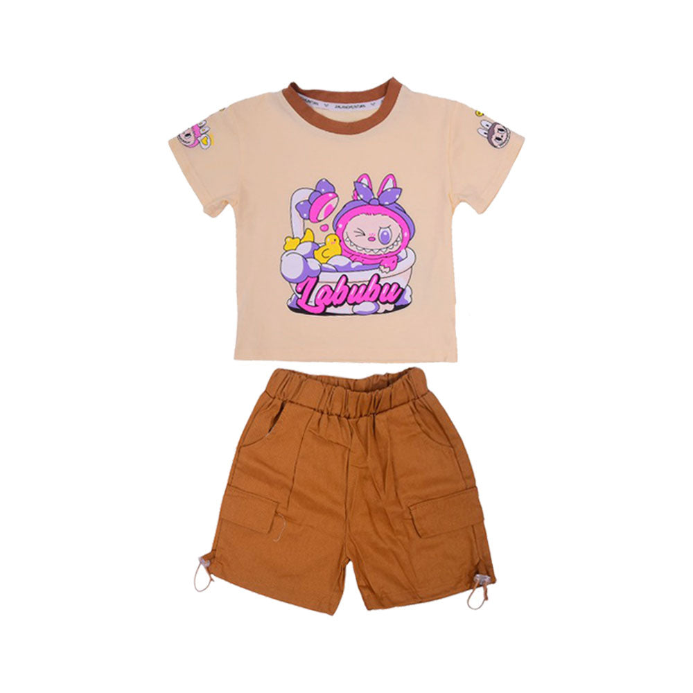 GIRLS S/S 2PC KNICKER SUIT LABUBU KIDS NZS-25 D-9 A.G