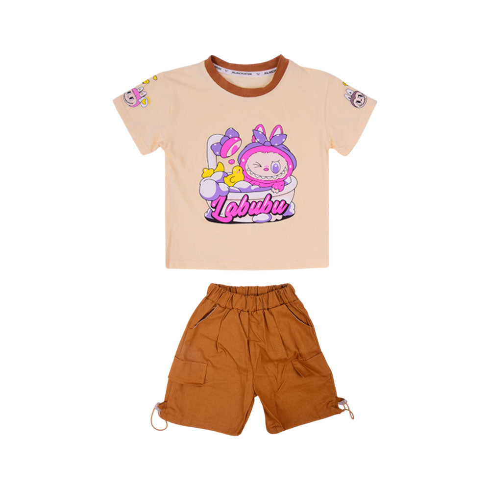 GIRLS S/S 2PC KNICKER SUIT LABUBU KIDS NZS-25 12-18M D-9 A.G