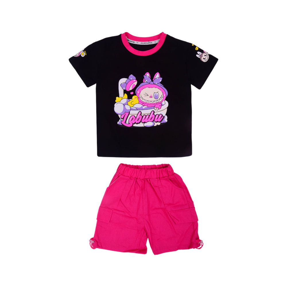 GIRLS S/S 2PC KNICKER SUIT LABUBU KIDS NZS-25 18-24M D-9 A.G