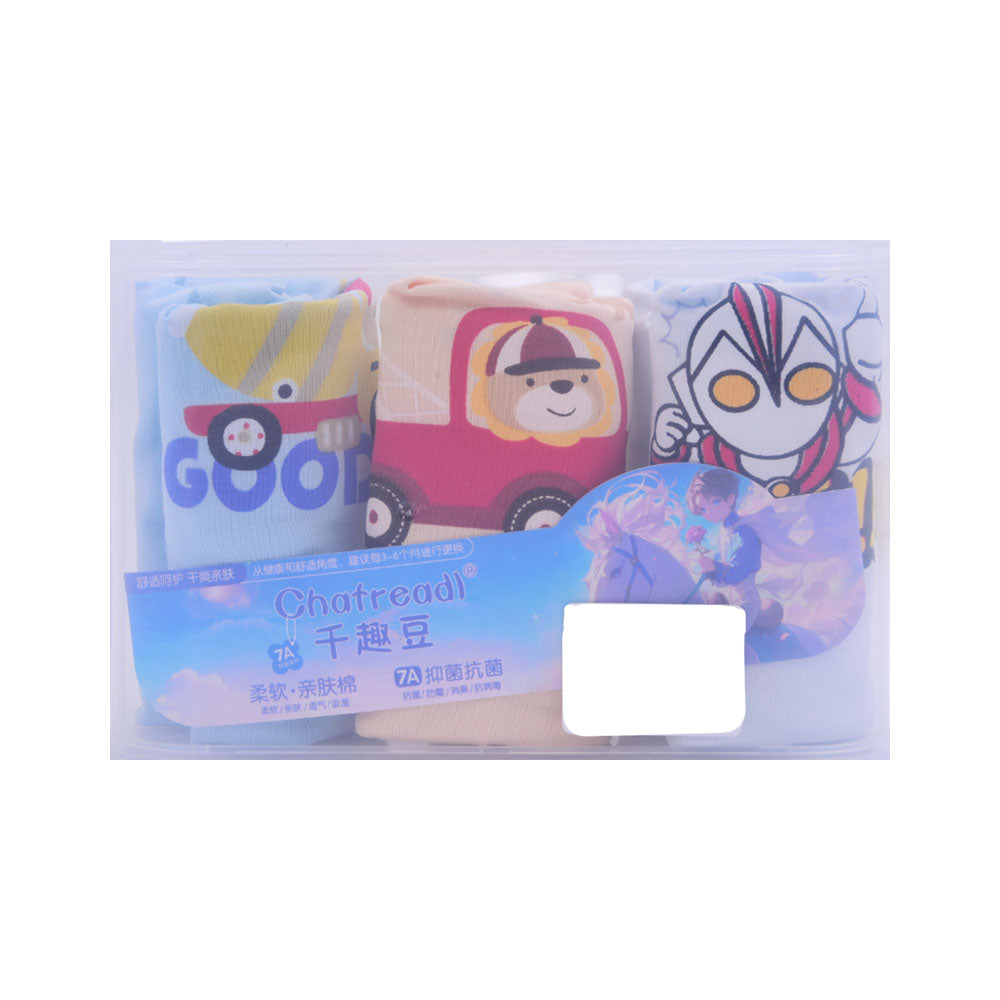 BOYS BOXER 3PC BOX IRS-25 7-8 YEAR 130 D-002