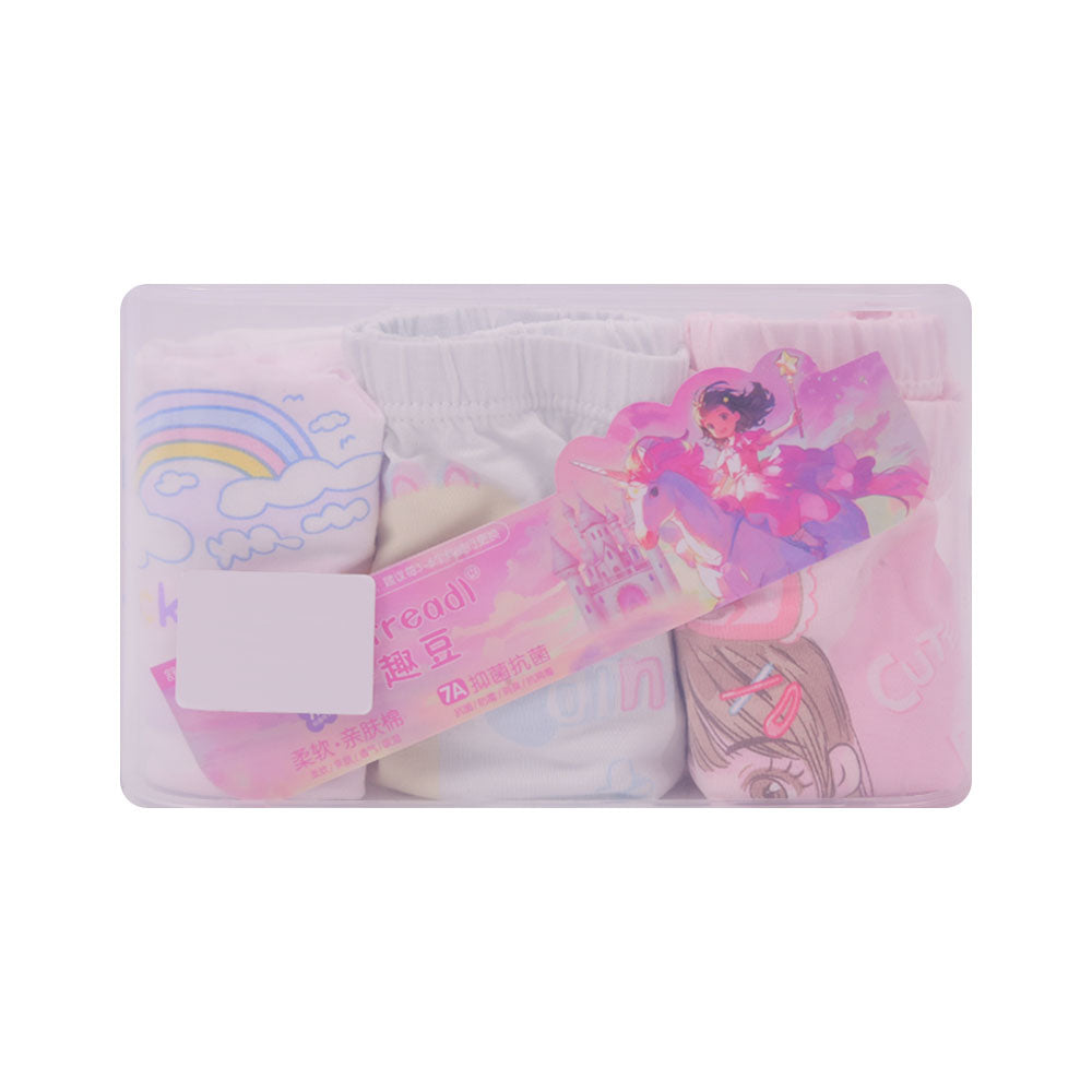 GIRLS BOXER 3PC BOX IRS-25 4-5 YEAR  D-001