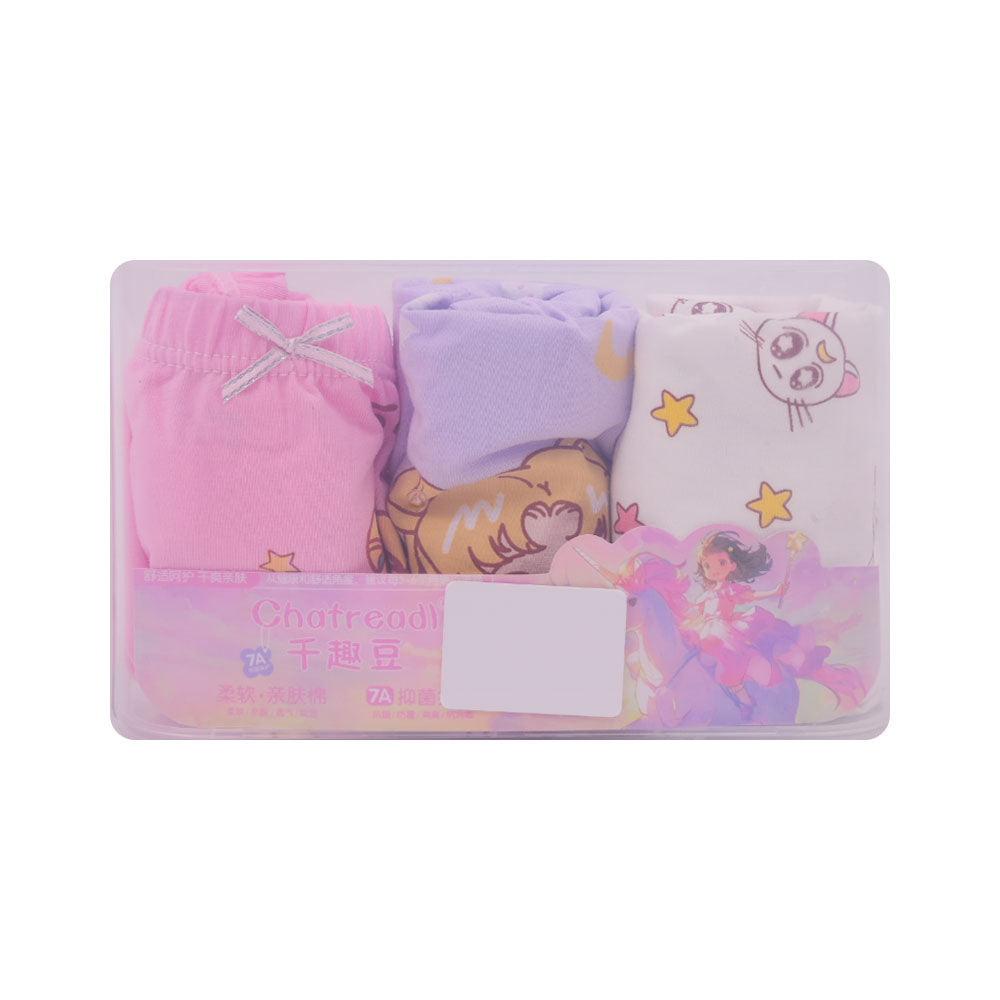 GIRLS BOXER 3PC BOX IRS-25 5-6 YEAR  D-001