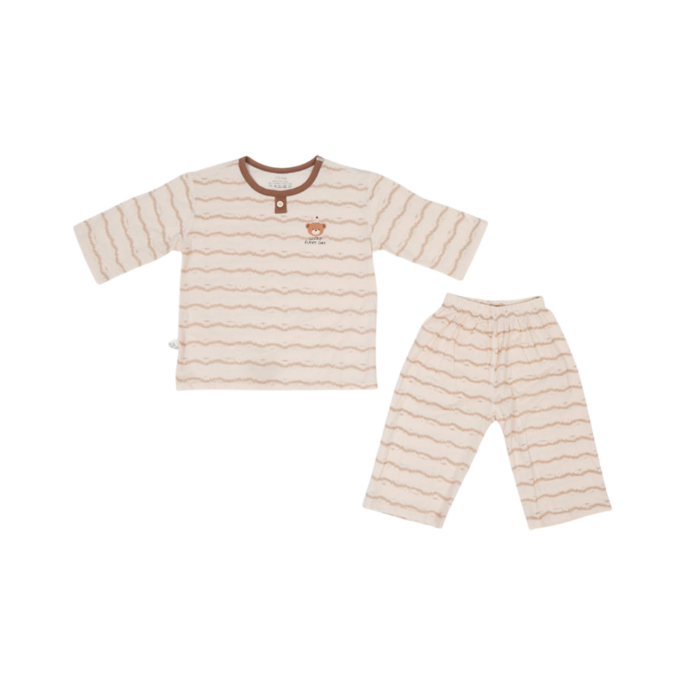 BOYS S/S 2PC SLEEPING SUIT W-SHORT IRS-25 2-3 YEAR CC-1