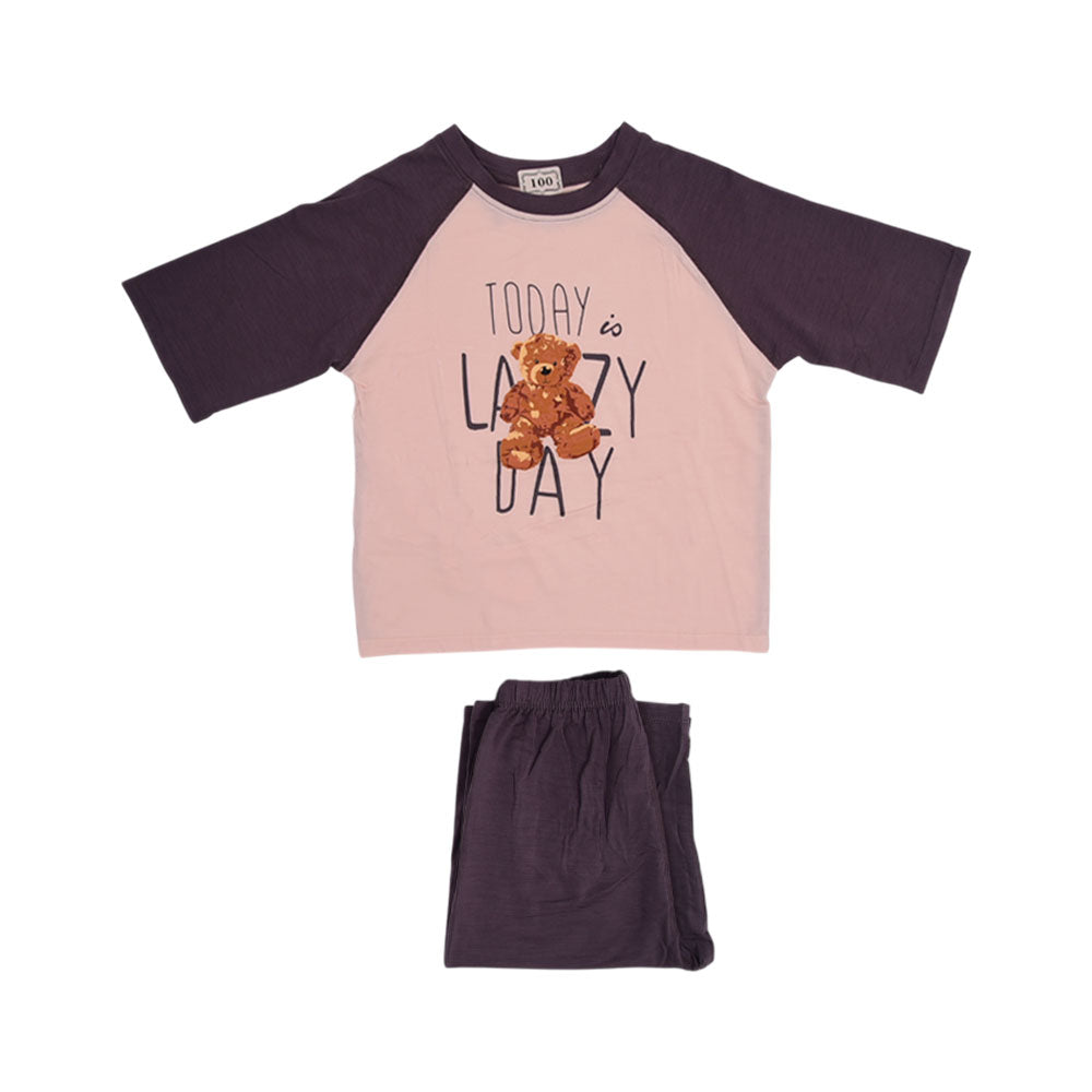 BOYS S/S 2PC SLEEPING SUIT W-SHORT IRS-25 18-24 M CC-2