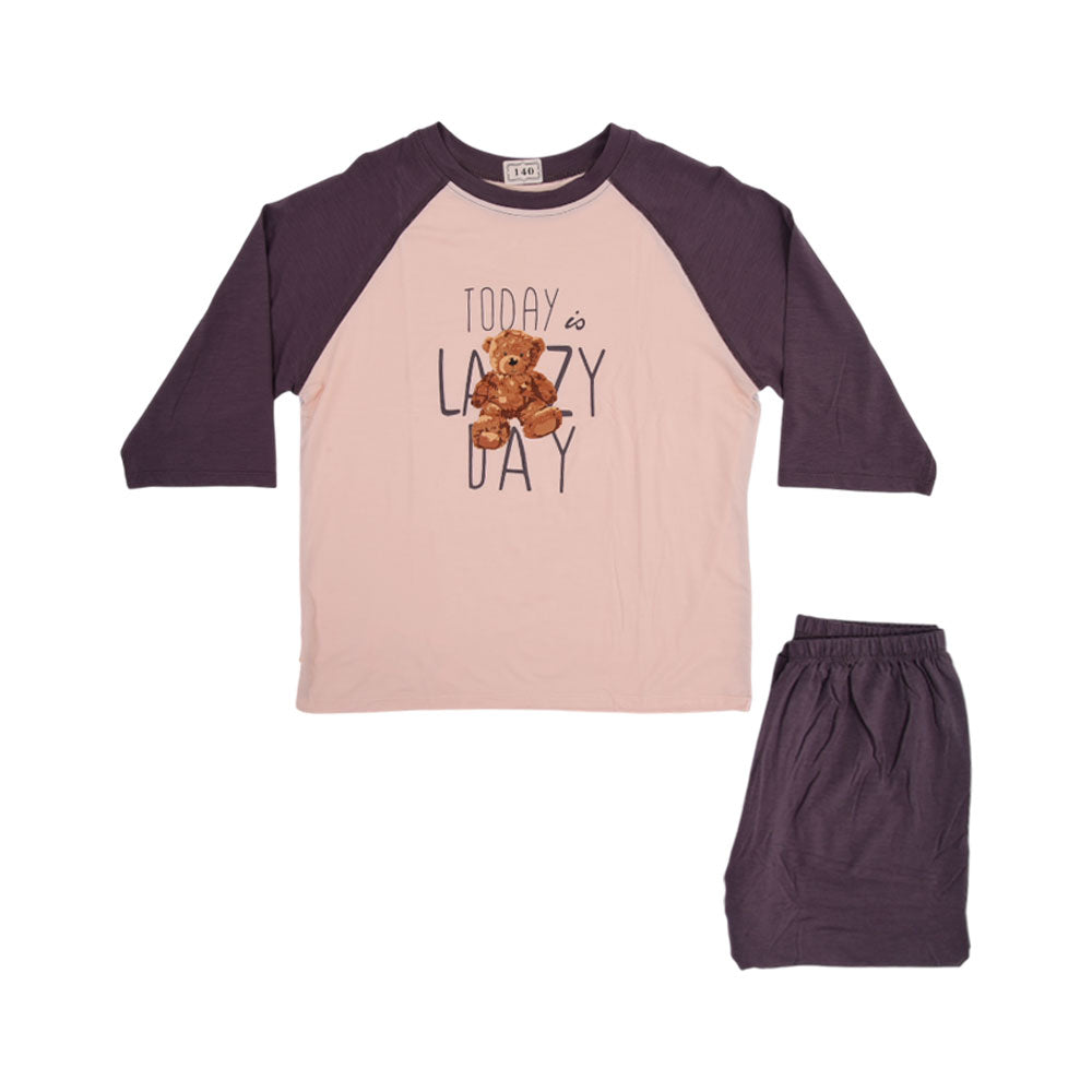 BOYS S/S 2PC SLEEPING SUIT W-SHORT IRS-25 5-6 YEAR CC-2