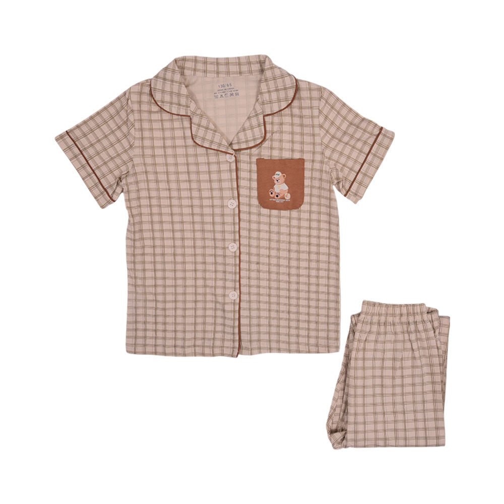 BOYS S/S 2PC SLEEPING SUIT IRS-25 5-6 YEAR CC-3