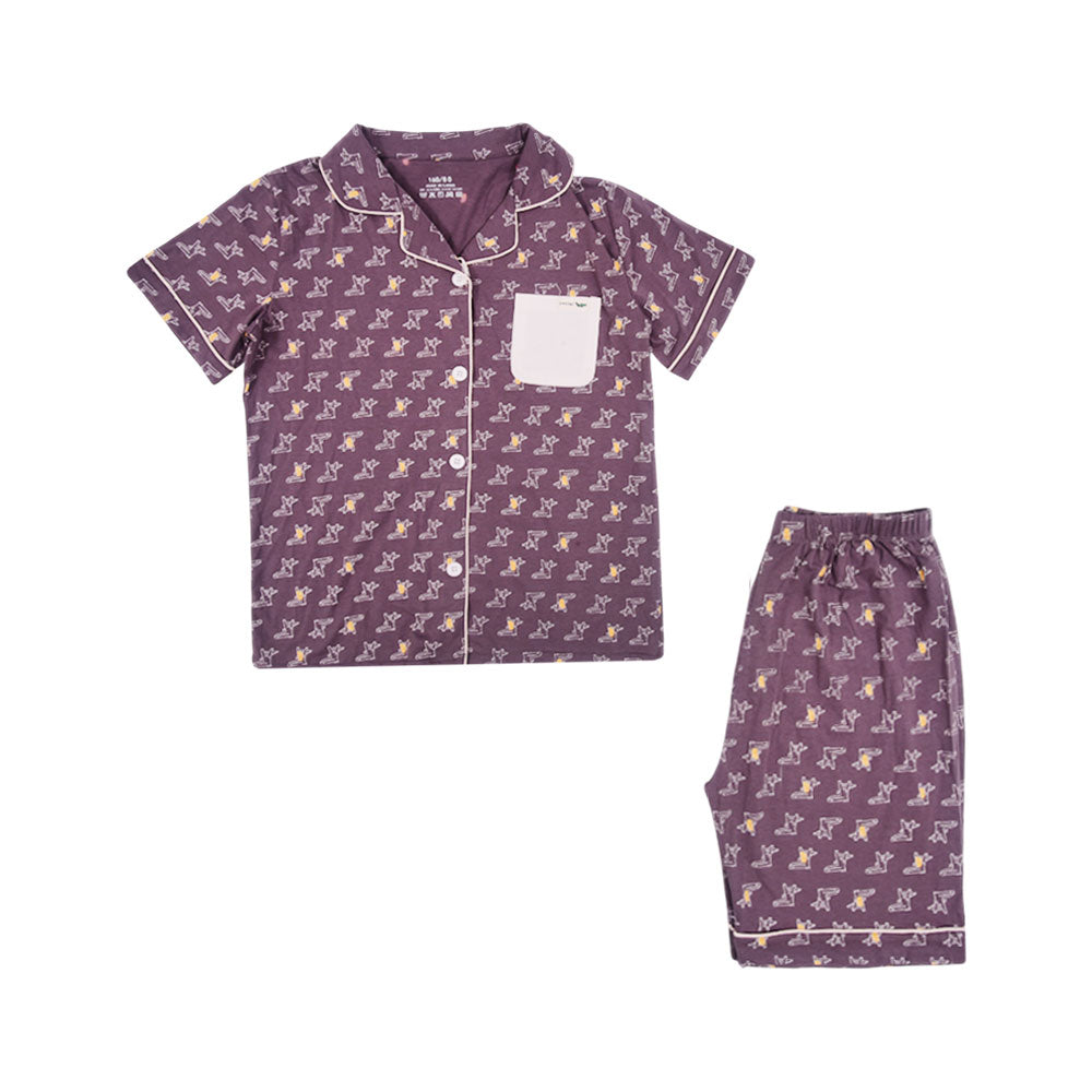 BOYS S/S 2PC SLEEPING SUIT IRS-25 8-9 YEAR CC-4