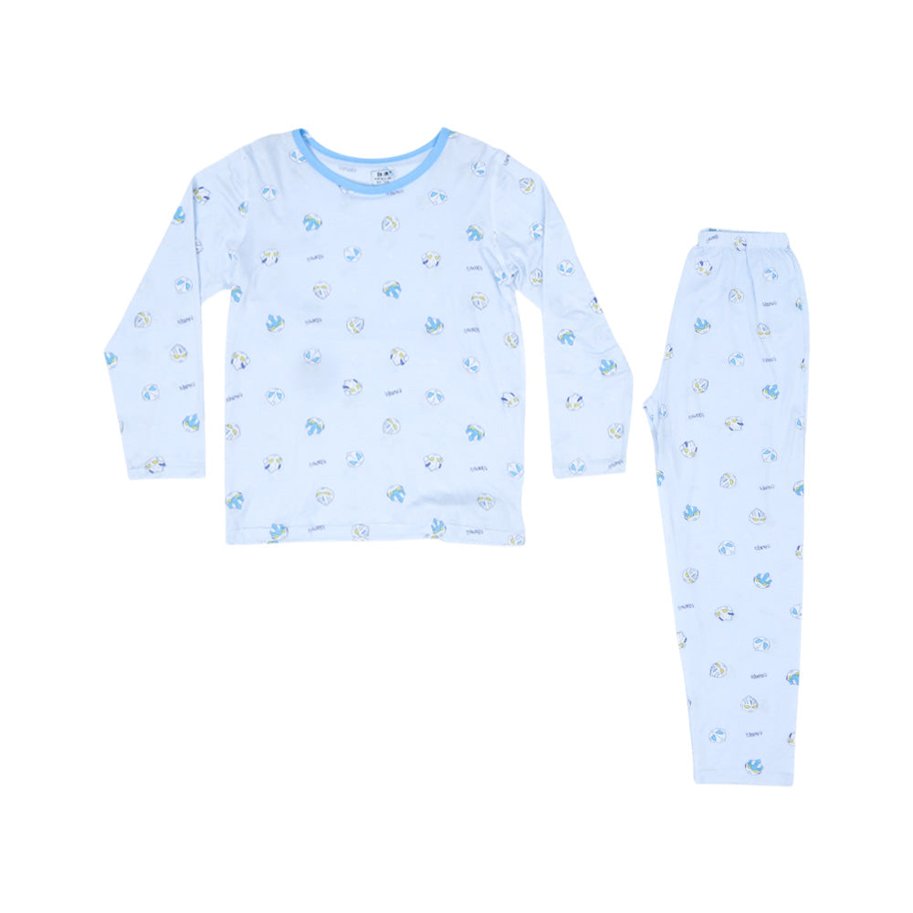 BOYS L/S 2PC SLEEPING SUIT IRS-25 7-8 YEAR CC-6