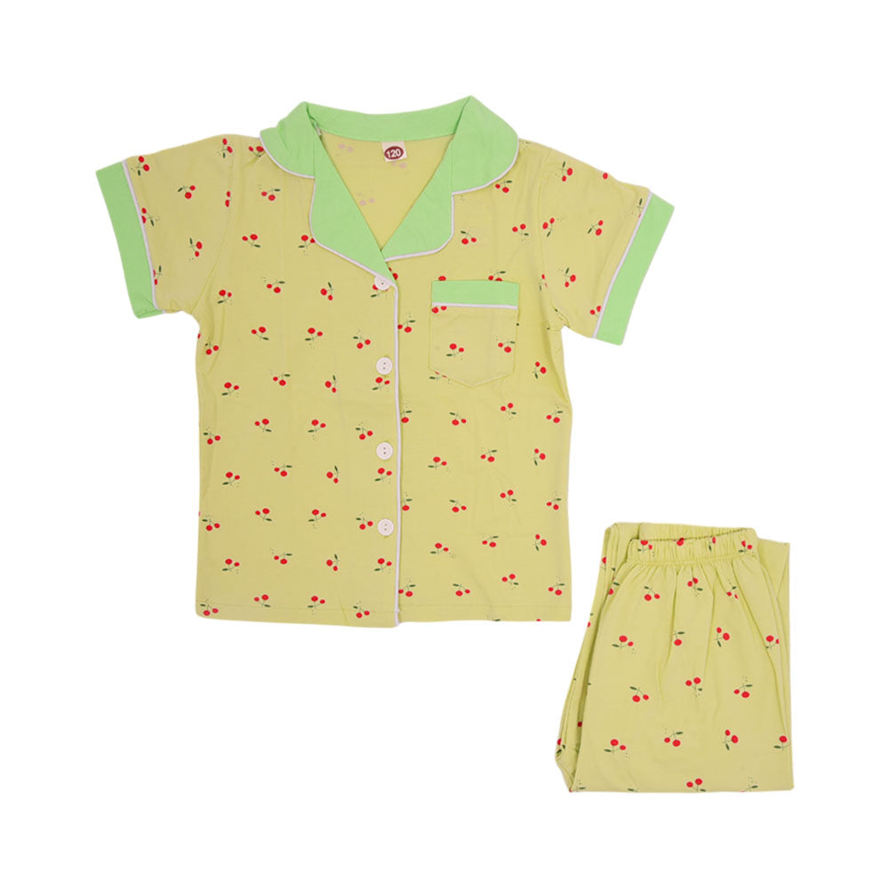 GIRLS L/S 2PC SLEEPING SUIT IRS-25 3-4 YEAR CC-7