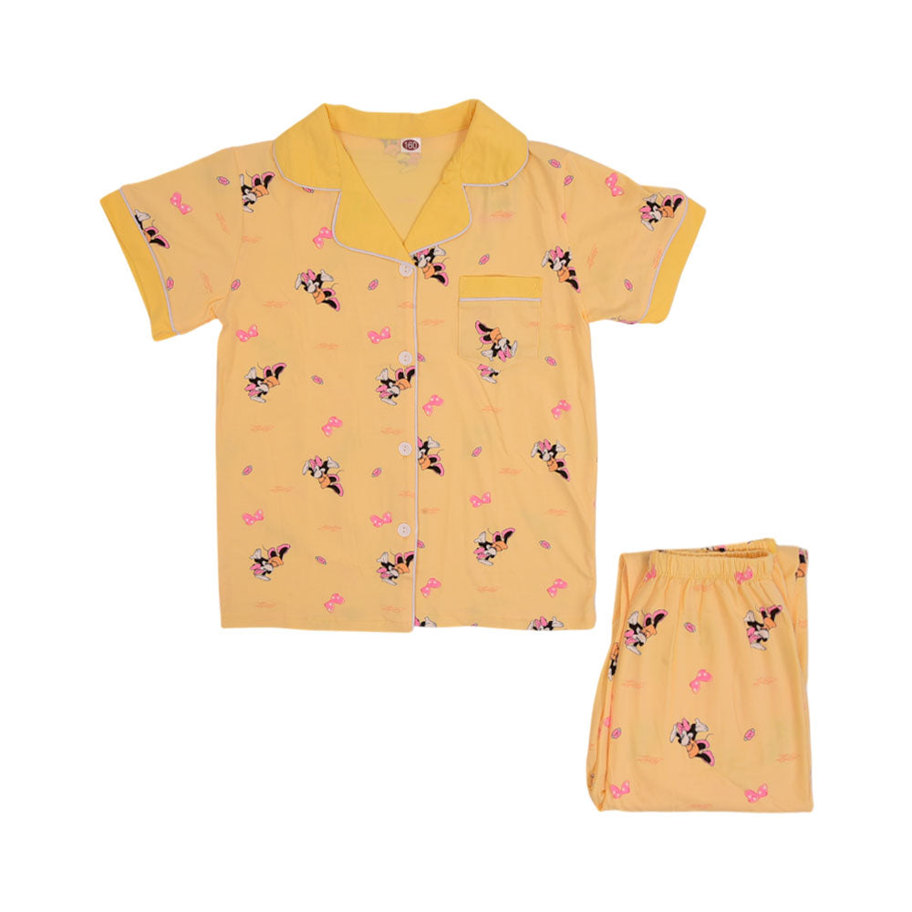 GIRLS L/S 2PC SLEEPING SUIT IRS-25 8-9 YEAR CC-7