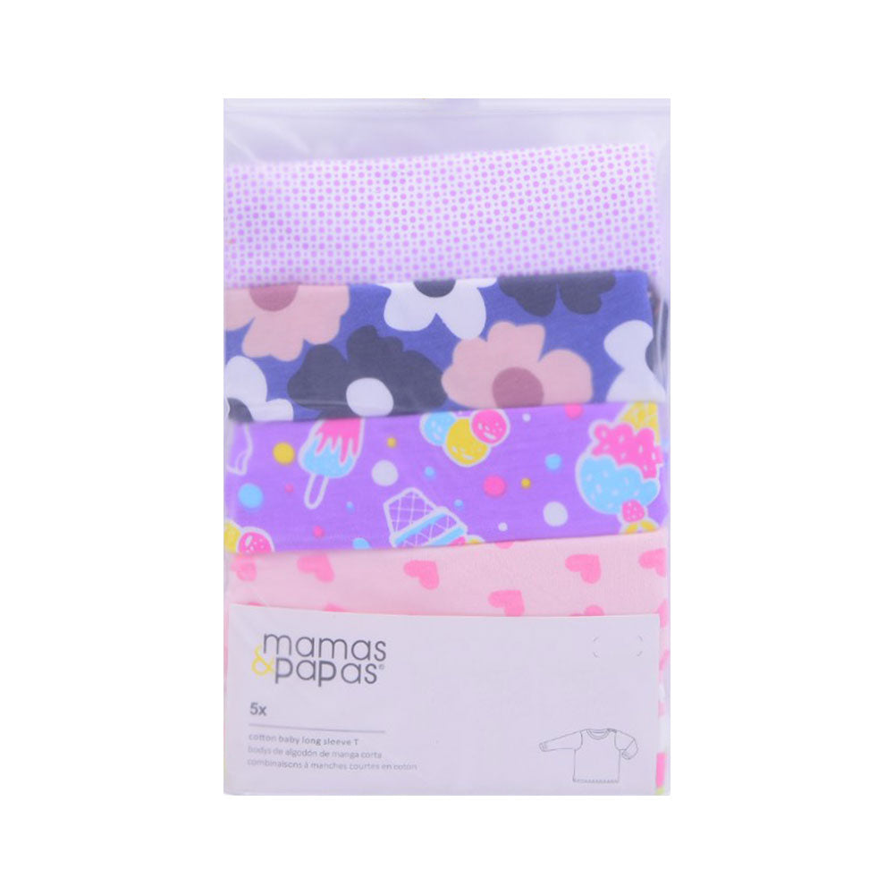 GIRLS L/S 5PC SHIRT MAMAS & PAPAS IRS-25 6-9M SS-1